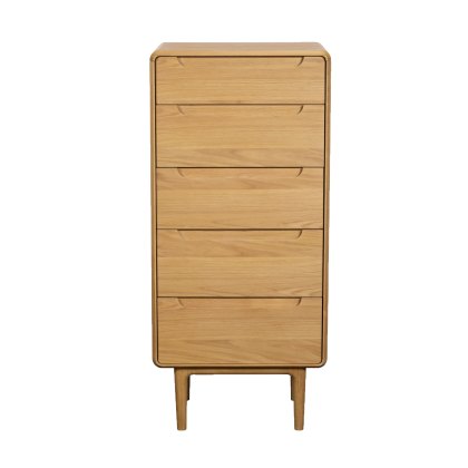 G Plan Winchester 5 Drawer Tall Chest with Mirror