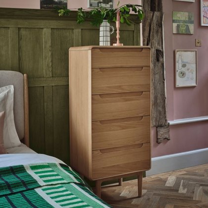 G Plan Winchester 5 Drawer Tall Chest with Mirror