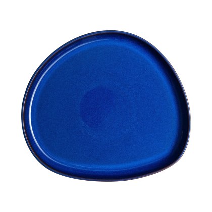Denby Imperial Blue Organic Flat Platter