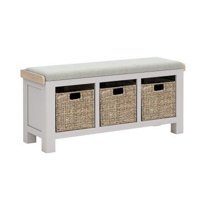 Thornham Storage Bench with Beige Cushion Thornham Storage Bench with Beige Cushion