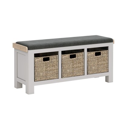 Thornham Storage Bench with Charcoal Cushion Thornham Storage Bench with Charcoal Cushion