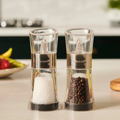 Cole & Mason Chrome Flip Salt & Pepper Mill Set