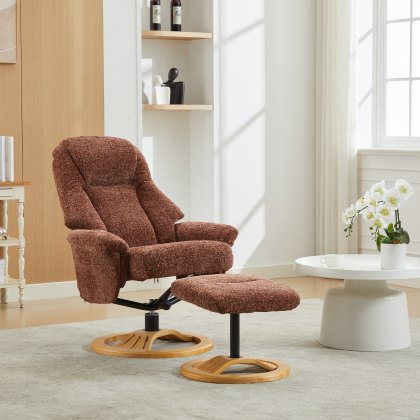 Aruba Chair and Stool Set in Copper Blush