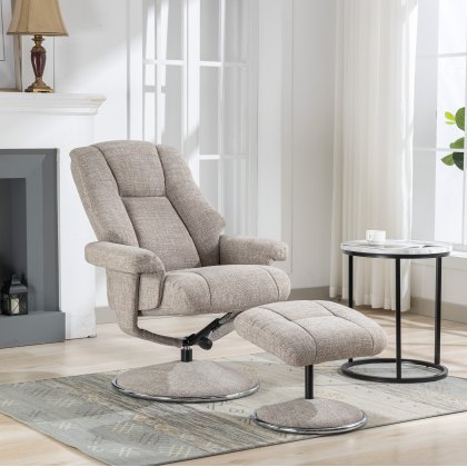 Denver Chair and Stool Set in Chacha Oat