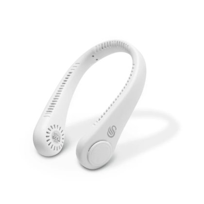 Swan White Retro Rechargeable Neck Fan