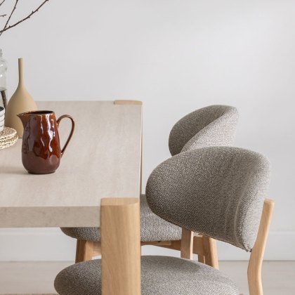 Arlo 1.9m Dining Table & 6 Leo Chairs