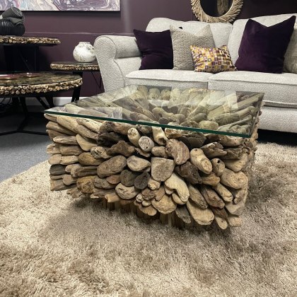 Driftwood Square Coffee Table