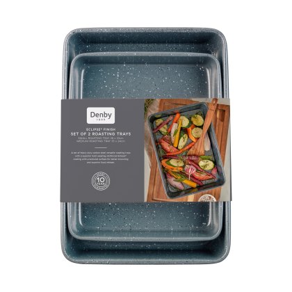 Denby Eclipse Set of 2 Roasting Trays Denby Eclipse Set of 2 Roasting Trays