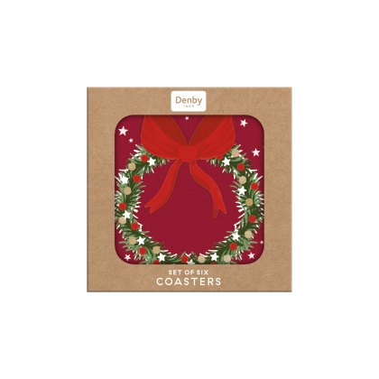 Denby Joy Wreath Set of 6 Coasters Denby Joy Wreath Set of 6 Coasters