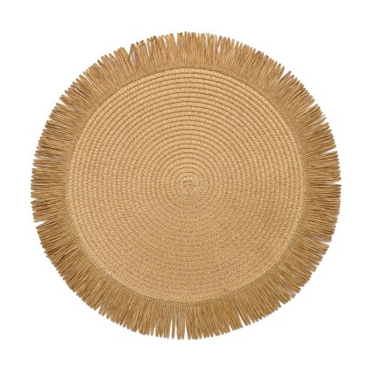 Denby Tan Natural Round Set of 4 Placemats Denby Tan Natural Round Set of 4 Placemats