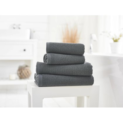 Lobster Creek Riverdale Charcoal Towels