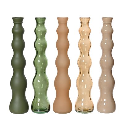 Kaemingk Recycled Glass Wave Vase Kaemingk Recycled Glass Wave Vase