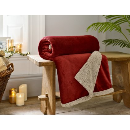 Deyongs Hazelwood Sherpa Throw Wine