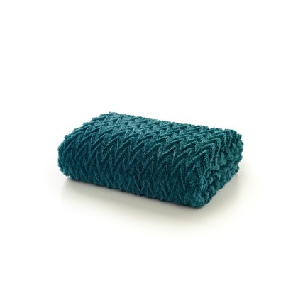 Deyongs Tadcaster Fleece Throw Teal Deyongs Tadcaster Fleece Throw Teal