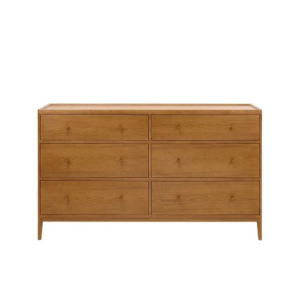 Ercol Salina 6 Drawer Wide Chest in OG Finish Ercol Salina 6 Drawer Wide Chest in OG Finish
