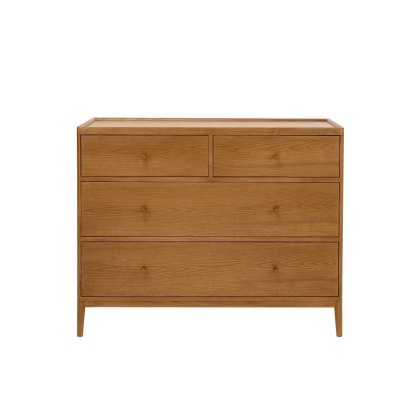 Ercol Salina 4 Drawer Wide Chest in OG Finish Ercol Salina 4 Drawer Wide Chest in OG Finish