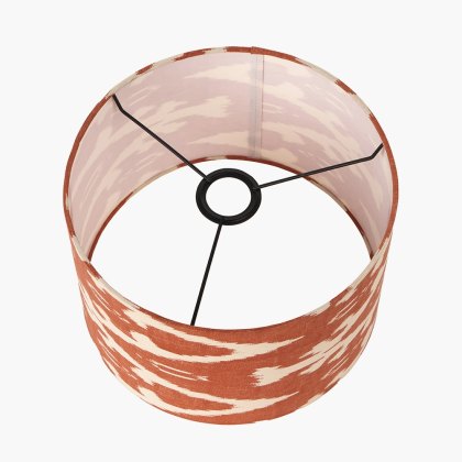 Pacific Lars 35cm Cinnamon Ikat Cylinder Lampshade