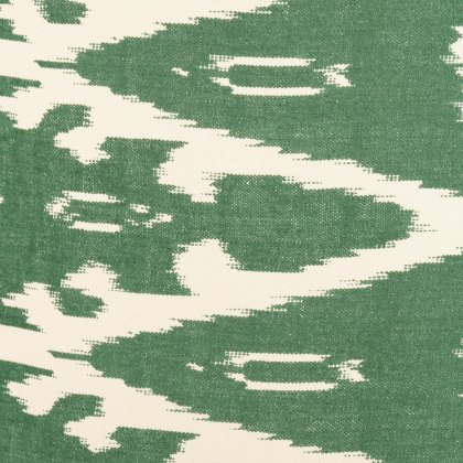 Pacific Lars 35cm Racing Green Ikat Cylinder Lampshade