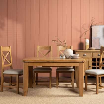 Manor Oak 1.3m Extending Dining Table Manor Oak 1.3m Extending Dining Table