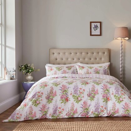 Fable Delphinium Lilac Duvet Cover Set Fable Delphinium Lilac Duvet Cover Set