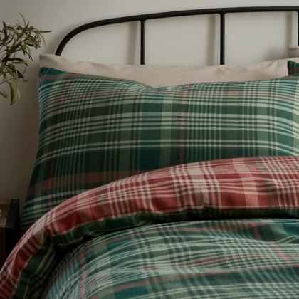 D&D Bennet Check Brushed Duvet Cover Set