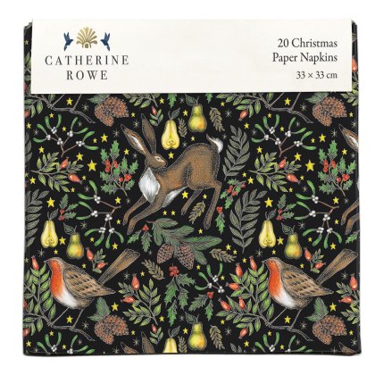 Museum & Galleries Christmas Garden Napkins Pack of 20 Museum & Galleries Christmas Garden Napkins Pack of 20