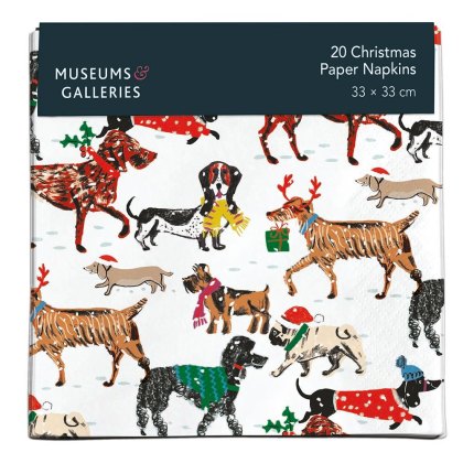 Museum & Galleries Winter Walkies Napkins Pack of 20 Museum & Galleries Winter Walkies Napkins Pack of 20