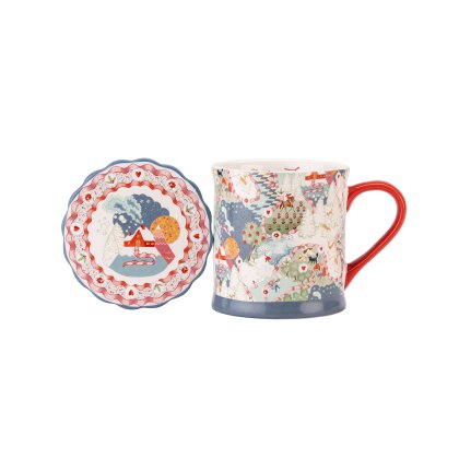 Cath Kidston Mug & Coaster Set Christmas Journey Cath Kidston Mug & Coaster Set Christmas Journey