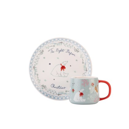 Cath Kidston Christmas Eve Mini Billie Mug & Plate Set Cath Kidston Christmas Eve Mini Billie Mug & Plate Set