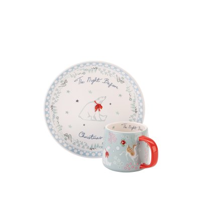 Cath Kidston Christmas Eve Mini Billie Mug & Plate Set