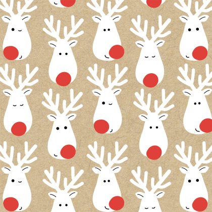 Glick Terrific Reindeer Kraft Napkins 20Pk Glick Terrific Reindeer Kraft Napkins 20Pk