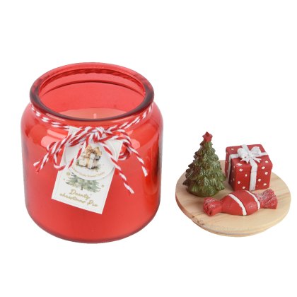 Kaemingk Candle Jar With Decorative Top