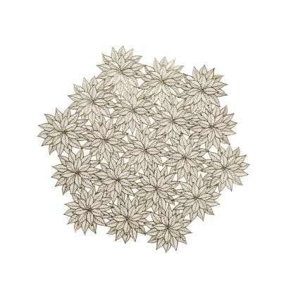 Kaemingk Placemat Hexagon Cut Out Snowflake Kaemingk Placemat Hexagon Cut Out Snowflake