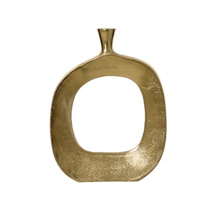 Kaemingk Hollow Gold Aluminium Vase