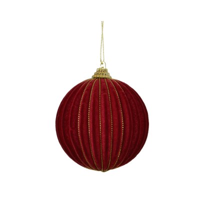 Kaemingk Bauble Foam Flock Gold Wire Kaemingk Bauble Foam Flock Gold Wire