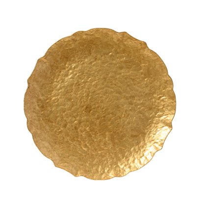 Kaemingk Hammered Metal Deco Plate Kaemingk Hammered Metal Deco Plate