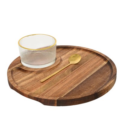 Kaemingk Tapas Set Round With Glass Bowl