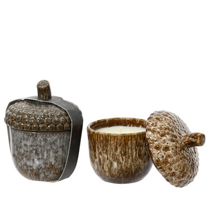 Kaemingk Acorn Wax Filled Pot Kaemingk Acorn Wax Filled Pot