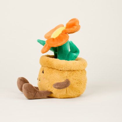 Warmies Microwavable Plush Orange Flower Pot