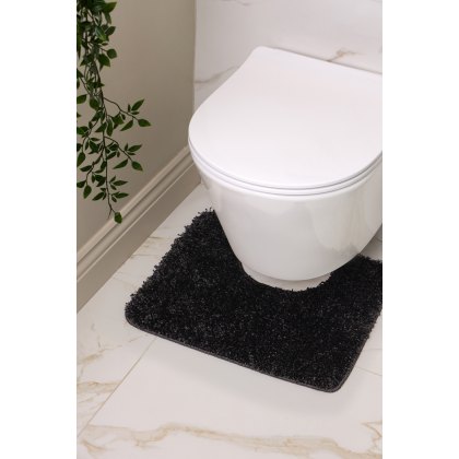 Hug Rug Buddy Bath Black Pedestal Mat
