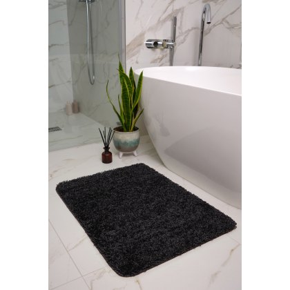 Hug Rug Buddy Bath Black Mat