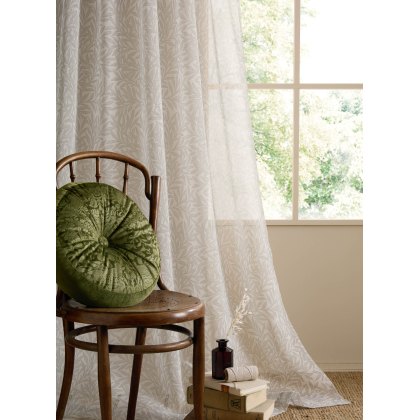 William Morris At Home Willow Voile Panel Linen