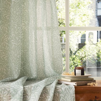 William Morris At Home Willow Voile Panel Sage William Morris At Home Willow Voile Panel Sage