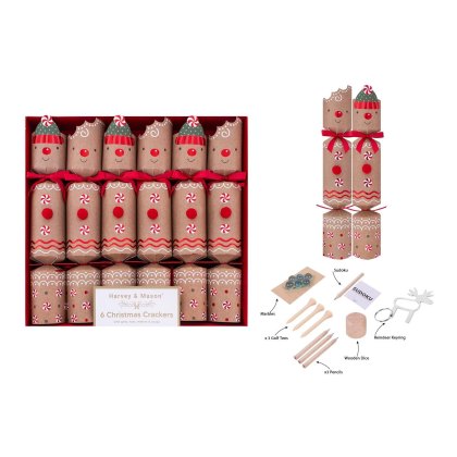 Harvey & Mason Gingerbread Box Of 6 Crackers Harvey & Mason Gingerbread Box Of 6 Crackers