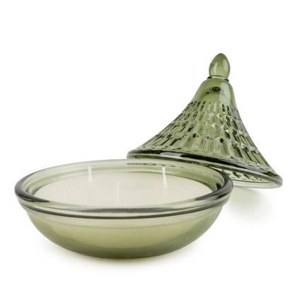 Candlelight Embossed Tagine Candle Green Candlelight Embossed Tagine Candle Green