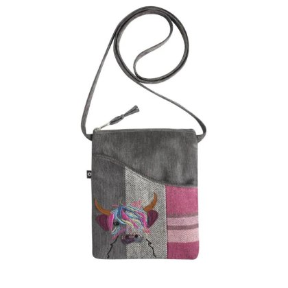 Earth Squared Highland Cow Applique Sling Bag Earth Squared Highland Cow Applique Sling Bag