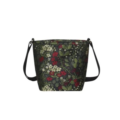 Earth Squared Black Jacquard Bucket Bag Earth Squared Black Jacquard Bucket Bag