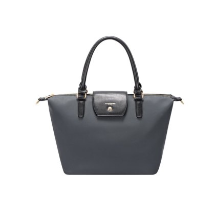 David Jones Medium Tab Over Tote Bag Black David Jones Medium Tab Over Tote Bag Black