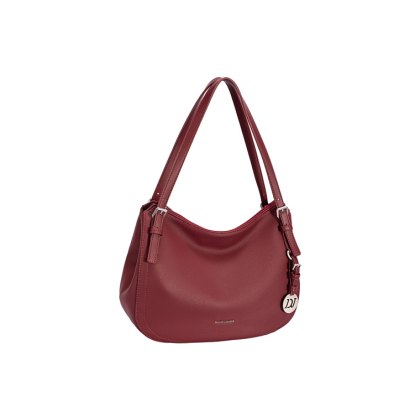 David Jones Curved Shoulder Bag Windsor Wine