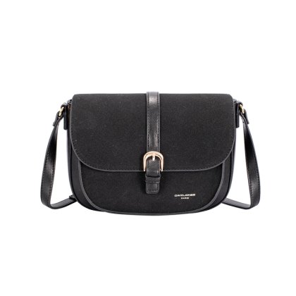 David Jones Flap Over Bag Black